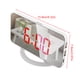 thumbnail image 5 of Proyector ajustable reloj digital led linterna lámparas de noche lámparas de cama termómetro relojes de proyección para dormitorio sala de estar blanco, luz roja seitruly EL022658-02, 5 of 6