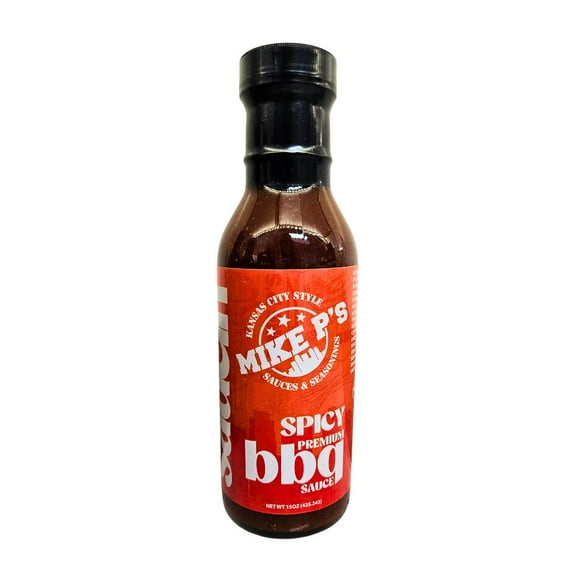 Mike P's Spicy BBQ Sauce, 15oz (Pack of 2)