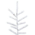thumbnail image 2 of Vickerman 9' x 74" Flocked Stick Pine Artificial Christmas Tree, Unlit, 2 of 4