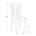 thumbnail image 5 of East West Furniture  Dining Table Set Contains a Rectangle Table and Dining Chairs with a Bench (Chair Seat Type Options) NICO6-BLK-LC, 5 of 5