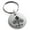 Silver, variant on Stainless Steel Ornate Fleur De Lis Engraved Small Medallion Circle Charm Keychain Keyring