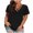 B-Black, variant on Plus Size Women's Loose Fit Cotton V-Neck T-Shirts Casual Short Sleeve Summer Basic Tops Available in L to 5XL