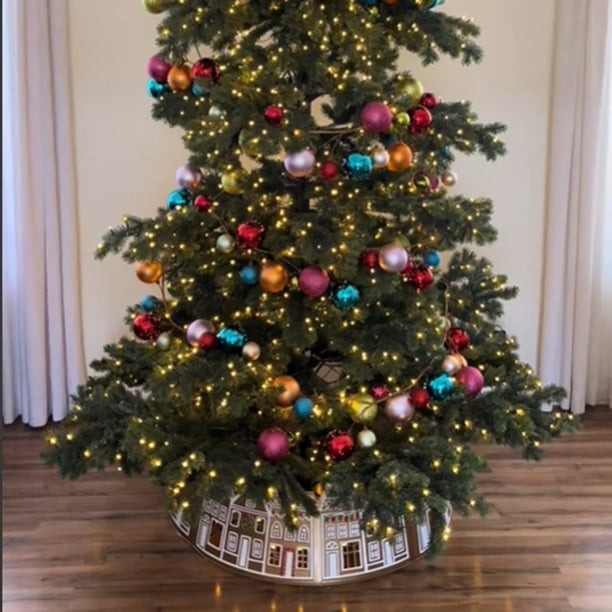 Collier De Sapin De Noël Lumineux - Forme Maison En Pain D'épice Avec LEDs | Décoration De Noël Pour Intérieur/extérieur