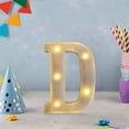 thumbnail image 5 of HaoXun LED Letter Lights Alphabet Lamp - ABS Plastic Marquee Letters with Built-in LED Lighting for Birthday Party Wedding Home Decorations, 5 of 6