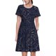 thumbnail image 1 of Balery Navy Dark Blue Vestidos sueltos de manga corta para mujer, vestidos de verano 2025, vestidos casuales de corte A con vuelo., 1 of 6