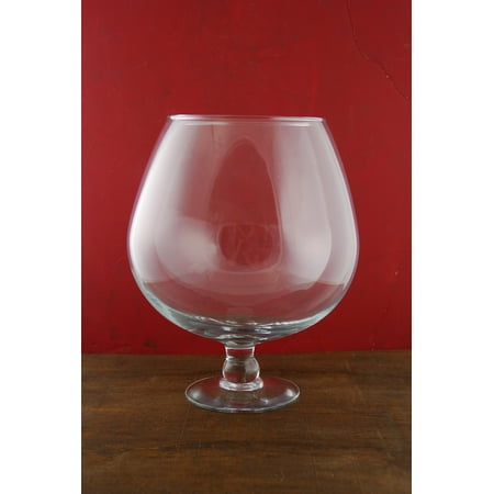 Large Brandy Glass Vase 11 5 Inch 250 Ounce Walmart Com