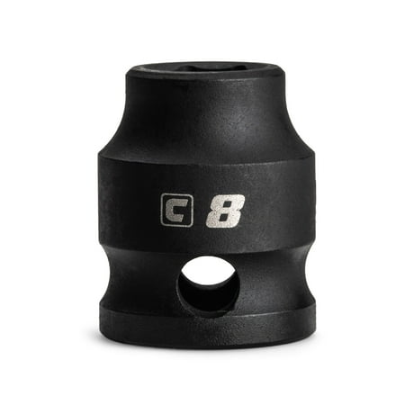 UPC: 0886352534284 | Capri Tools 8 mm Stubby Impact Socket  3/8 in. Drive  6 Point  Metric