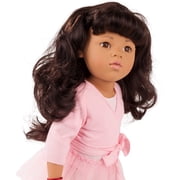 Gotz Hannah at The Ballet - 19.5 Asian Poseable Doll with Extra Outfit (Denim Overalls, Shirt & Sandals) and Long Black Hair to Wash & Style