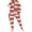 Red Snowflake, variant on Gupgi Female Deer/ Snowflake Print Long Sleeve Hooded Jumpsuit with Zipper