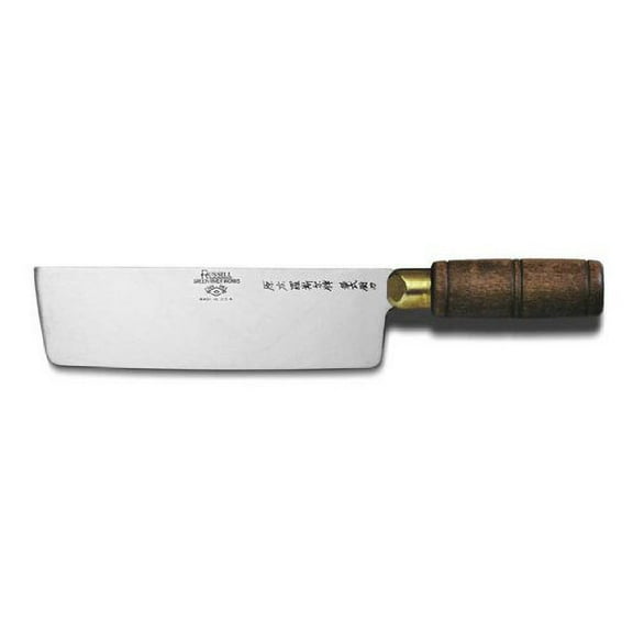 7IN X 2.7STRGHT CHINESE  CHEFS KNF WOOD HNDL EA