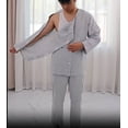 thumbnail image 6 of oqasdz Mens Pants Bedridden Zipper Design Patient Clothing Postoperative Fracture Paralysis Bedridden Care Comfortable, 6 of 7