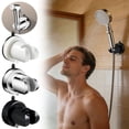 thumbnail image 1 of Vacemry 3Pcs Suction Shower Head Holder, Removable Wall-Mount Handheld Shower Bracket, 360 Degree Rotation Adjustable Angle, Strong Grip Suction Cup for Bathroom Shower Stall Tub, No Drill, 1 of 9