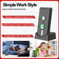 thumbnail image 4 of Yucurem Intercoms Wireless for Elderly, Portable Room to Room Long Range Intercom System with Charging Base, Two Way Intercom for Home Office - 2 Pack (Black), 4 of 6
