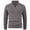 #0244-Brown, variant on Betivan Mens Slim Fit Zip Up Mock Neck Polo Sweater Casual Long Sleeve Sweater and Pullover Sweaters with Ribbing Edge