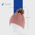 thumbnail image 5 of Gorro de Invierno para Mujer Gaon Tejido de Punto Suave Ligero y Cálido Rosa, 5 of 5