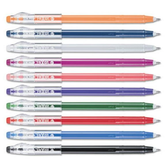 Pilot Corporation of America 32454 0.7 mm FriXion ColorSticks Erasable Gel Ink Pens, Assorted - 10 per Pack