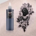 thumbnail image 3 of Tinta de tatuaje HAWINK Black 240 ml (8 oz) apta para veganos TI203-240-001, 3 of 7