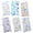 A, variant on 6Sheets Gold Foil Embossed Clear PVC Resin Stickers for Planner Notebook Decor
