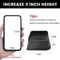 thumbnail image 2 of MQ Furniture Risers 3 In 4 Pack Black Support 7000LB for Dorm Bed Frame, Sofa, Desk, Couch, Chairs, 2 of 6