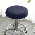 thumbnail image 3 of Chair Slipcover Elastic Stretchable Polyester Round Washable Stool Cushion For Home, 3 of 5