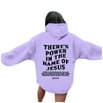 thumbnail image 6 of YUELONGHU Women Casual Hoodie Half Zip Sweatshirt Women Women's Letter Print Hoodies Long Sleeved Hoodie with Pockets L, 6 of 7