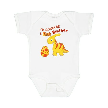 

Inktastic I m Gonna Be a Big Brother-dino Gift Baby Boy Bodysuit