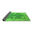 thumbnail image 2 of Ahgly Company Indoor Square Oriental Green Industrial Area Rugs, 3' Square, 2 of 4