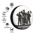 thumbnail image 4 of Gukieu Veterans Day Print Car Tire Cover, Adjustable Waterproof and Dustproof Tire Protection Cover, Suitable for SUV, Truck, Van-17 inch, 4 of 6