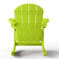 thumbnail image 6 of WestinTrends Malibu Outdoor Patio Porch Rocking Adirondack Chair, Lime, 6 of 12