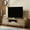 Nature, variant on Mid-Century Modern Low Profile TV Stand for 70" TVs, Wood TV Media Console with 2 Fluted Door for Living Room, Walnut
