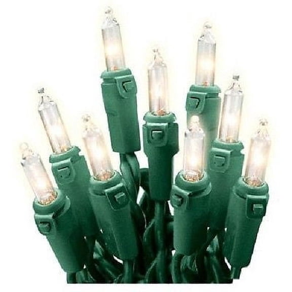 Holiday Wonderland 48350-88 450 Count / 3 Sets x 150 Clear Incandescent Mini Light Set - Quantity of 4