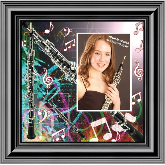 Oboe, Marching or Concert Band Personalized Picture Frame, 10X10 3508