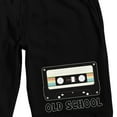 thumbnail image 2 of Old School Cassette Tape Men's Black Lounge Shorts-3XL, 2 of 5