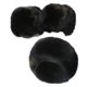 thumbnail image 1 of Muñequeras de piel artificial Soledad Diadema Calentadores Banda para el cabello Invierno elástico suave para mujeres Regalos Niñas Negro, 1 of 9