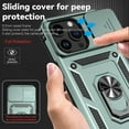 thumbnail image 6 of for iPhone 13 Pro Max Case Heavy Duty Military Grade Protection,Camera Lens Slide Protection & 360°Rotate Magnetic Car Mount Holder Kickstand Rugged Shockproof Drop Hard Shell,Darkgreen, 6 of 8