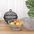 thumbnail image 5 of Fruit Fly Proof Fruit Bowl, Large Capacity Mesh Fruit Basket with Lid Coverblack, 5 of 5