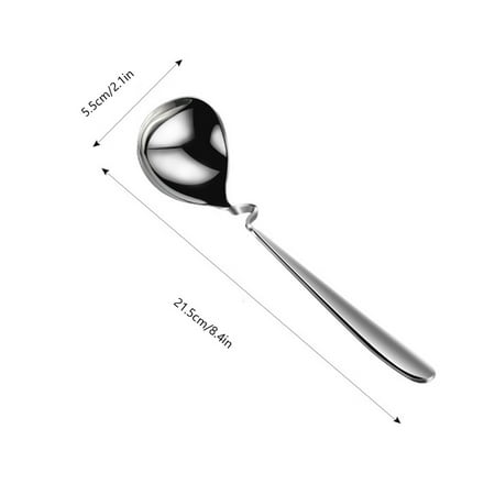 

Hi.FANCY Stainless Steel Soup Ladle Kitchen Long Handle Serving Soup Spoon Home Restaurant Tableware