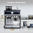 thumbnail image 6 of Rugerasy Espresso Coffee Machine with Grinder, 20 Bar Semi-Automatic Espresso Maker with Milk Frother Steamer Wand for Cappuccino, Latte, Macchiato, 2.8 L Water Tank, PID Temperature Control, 6 of 9