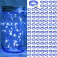 thumbnail image 1 of Juego de 100 guirnaldas de luces LED, color azul, funciona con pilas de 7 pies, 1 of 6