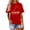 Women (Red), variant on Valentine's Couples Matching Shirts Casual Heart Print Crew Neck Loose Fit Short Sleeve Blouse Comfortable Comfy Soft His And Her Vacation Outfit Clothes Wine M