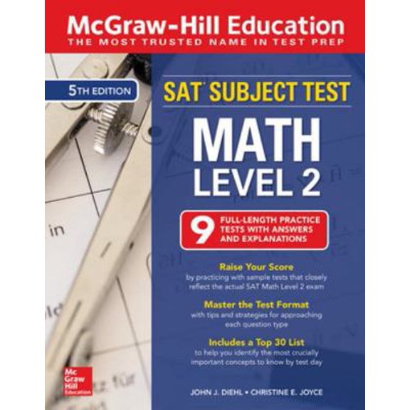 Pre-Owned McGraw-Hill Education SAT Subject Test Math Level 2, Fifth Edition (Paperback) 1260135403 9781260135404