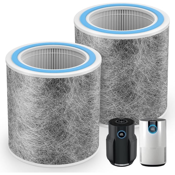 HP102 Replacement Filter, Compatible with Shark Air Purifier HP100, HP102 and 3-in-1 Models HC450, HC451, HC452, HC455, 2Pack