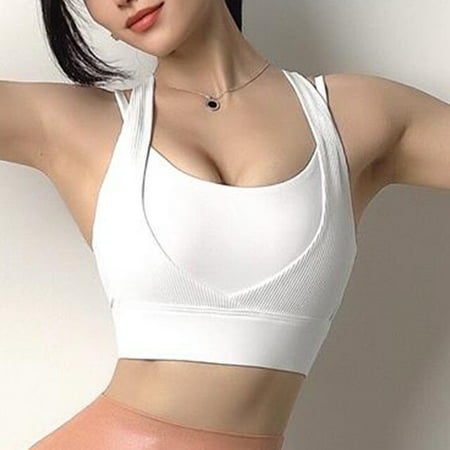 

ANXINDABX Cloud Hide Fitness Super Sports Bra Women Yoga Tank Crop Top Running Shockproof Gym Workout Home Girl Shirt Sportswear XL