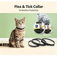 thumbnail image 5 of JUELEO 2-Pack Adjustable Fl`ea and Ti`ck Collars for Cats, One Size Fits Most Breeds, Waterproof,Black, 5 of 9