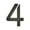 E, variant on Acrylic Number Plate, 3.94in Modern 3D Engraved Number Signs with Self-Adhesive Backing, Durable Polished Acrylic Digit Plate for Home, Office, Hotel, Door, Furniture and DIY Stylish Decoration