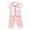 B43-Pink, variant on FYDUU Toddler Baby Boys Girls Pajamas Satin Silk Pajama Sets Short Sleeve Button Down Shirt Tops + Long Pants Sleepwear Outfits Loungewear Set Nightwear 2-3 Years