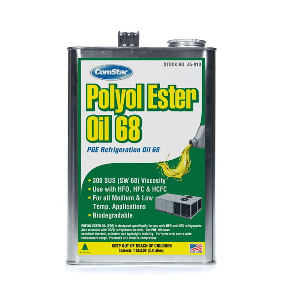 ComStar Polyol Ester Oil 68/300 SUS 1gal POE for AC & Refrigeration System