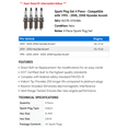 thumbnail image 2 of Spark Plug Set 4 Piece - Compatible with 1995 - 2006, 2008 Hyundai Accent 1996 1997 1998 1999 2000 2001 2002 2003 2004 2005, 2 of 2