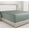 thumbnail image 1 of King Size Fitted Sheet Cotton Thread Count Sateen Deep Pockets Durable Fitted Sheet Only (King ), 1 of 9