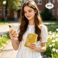 thumbnail image 2 of ipoul A6 Notebook, Pocket Journal, Small, Lay Flat, Hardcover, 4x6, Lined & Sketchbook, Cute, Writing Journal for Women, Yellow, 2 of 7